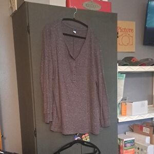 Old Navy Women's Purple Button Down Shirt